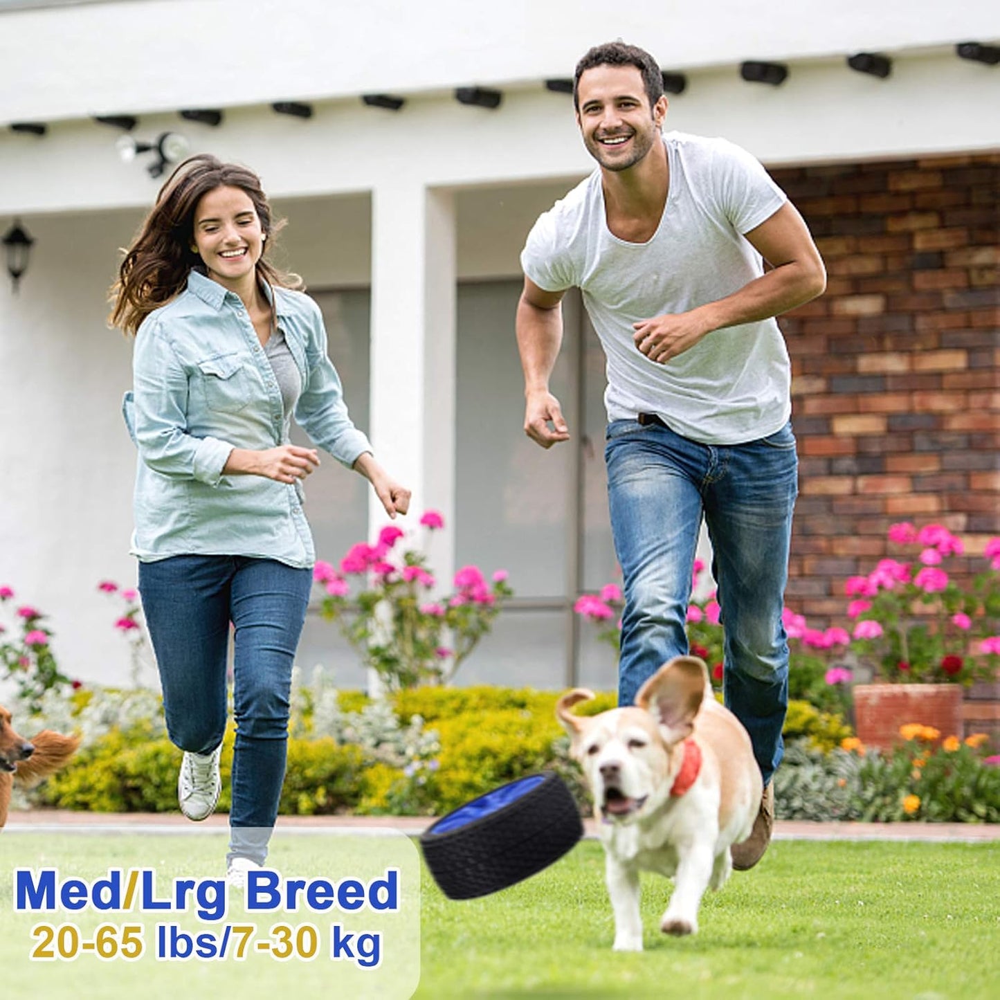 Dog Toys for Aggressive Chewers, Tough Dog Chews Toys, Indestructible Dog Toys for Large Medium Dogs, 100% Natural Rubber - Fun to Chew, Chase and Fetch.