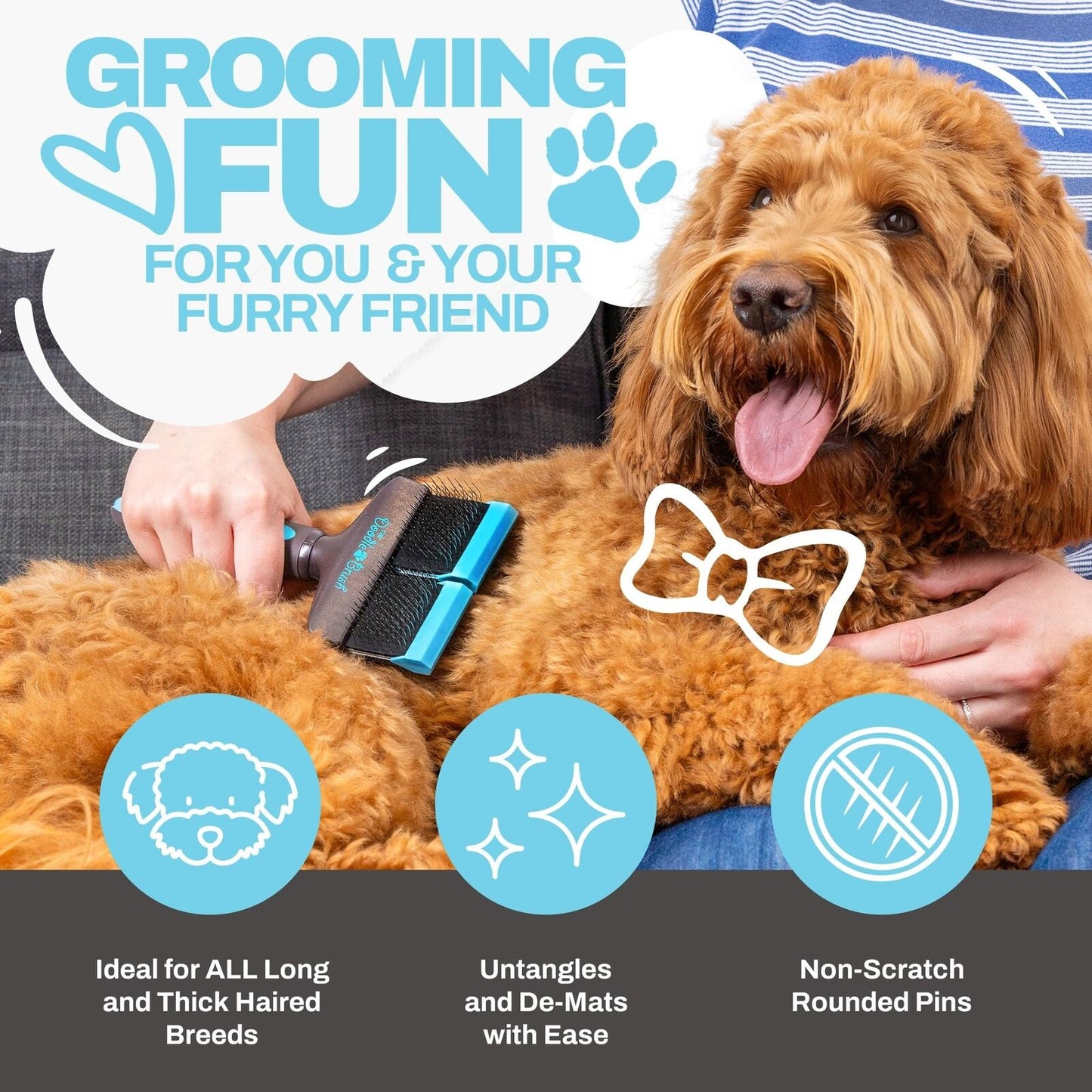 Doodle Brush for Dogs - Doodle Dog Brush - Goldendoodle Brushes for Grooming,...