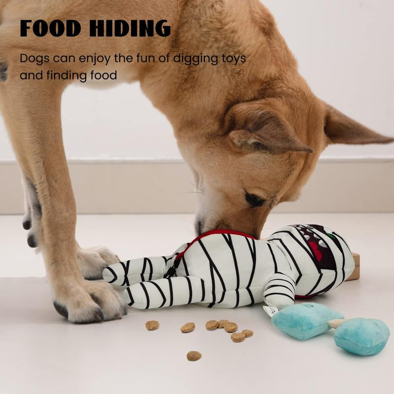 Nocciola 9-In-1 Zombie Plush Squeaky Dog Toy Set - Perfect Christmas Gift for Small & Medium Dogs!