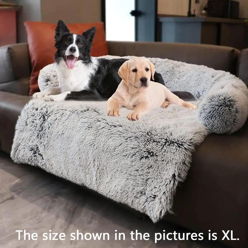 Luxurious Fluffy Plush Dog & Cat Couch Bed Mat - Perfect Summer Gift for Your Furry Friends!