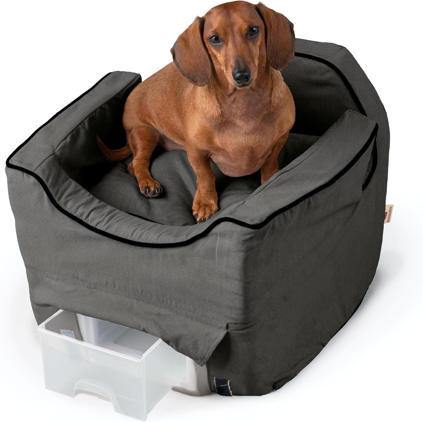 Luxury Lookout Pet Car Seat, Small Luxury II, Anthracite with Black