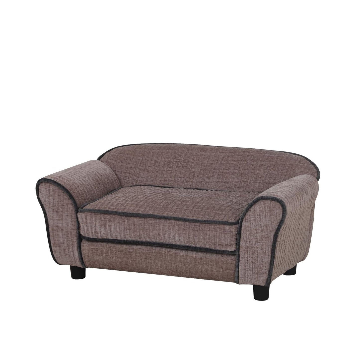 Pet Sofa/Dog Bed with Luxury Striped Fleece Pet Bed Animal Sleeping Bed Small...