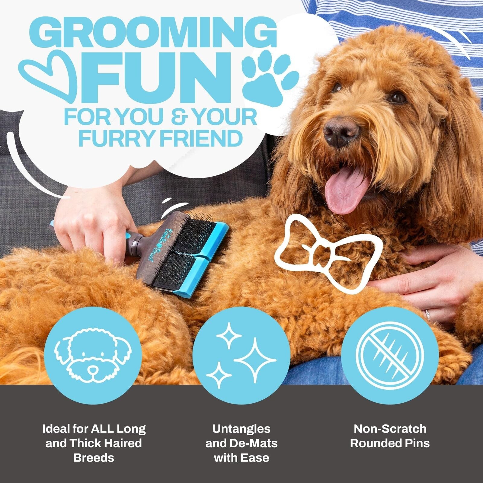 Doodle Brush for Dogs - Doodle Dog Brush - Goldendoodle Brushes for Grooming,...
