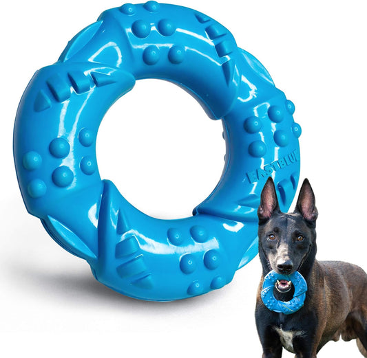 Dog Chew Toys for Aggressive Chewers: Ultra-Tough Natural Rubber Puppy Chew Toy Nearly Indestructible Dog Toys for Large and Medium Breed