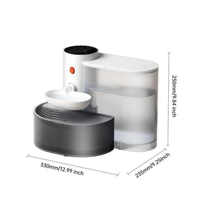 Gift for Pets, Pet Gravity Smart Cat Fountain, Silent Cat Water Fountain, Healthy Dog Water Dispenser, Automatic Pet Water Dispenser, Feeding Supplies for Dogs & Cats