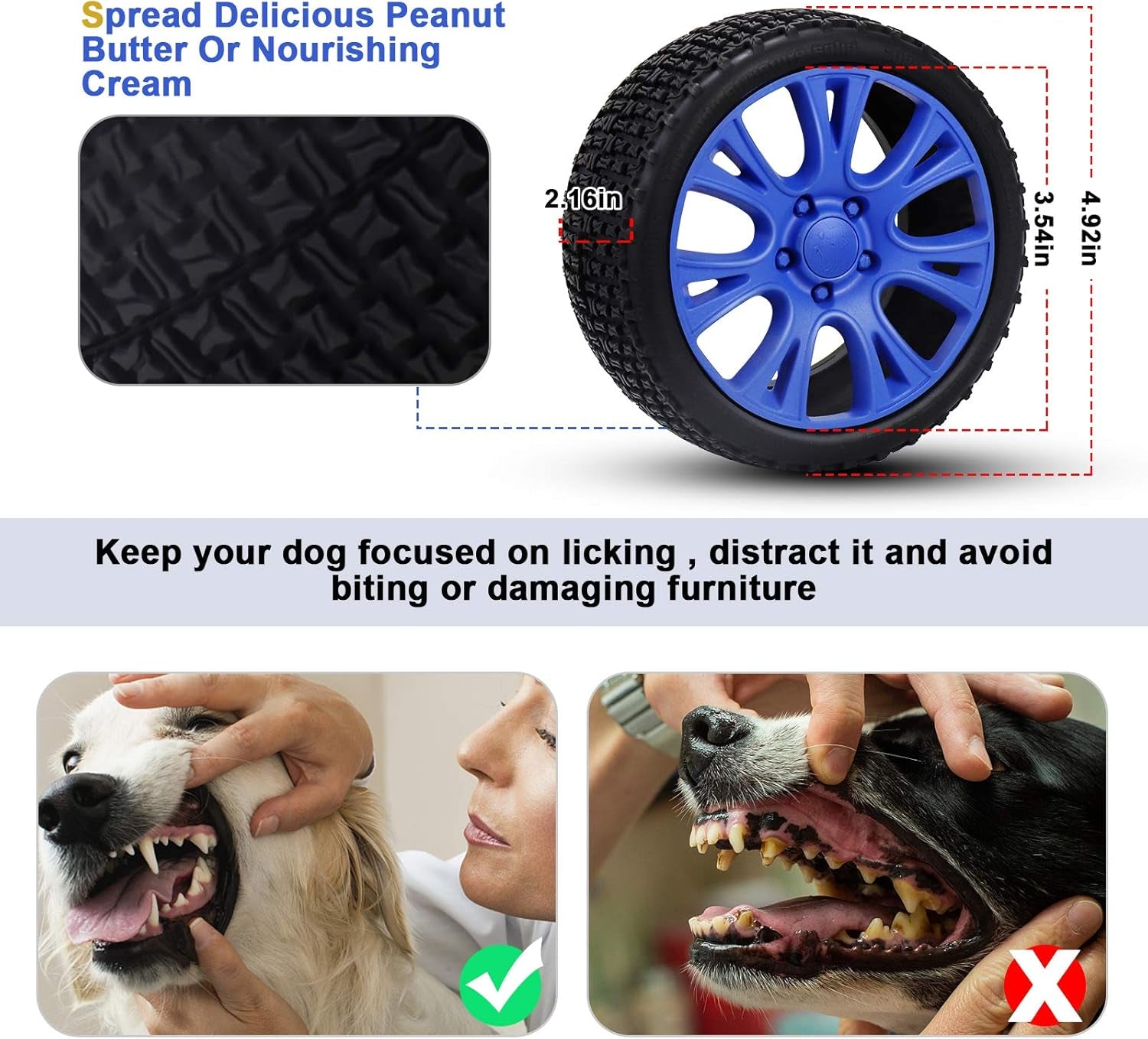 Dog Toys for Aggressive Chewers, Tough Dog Chews Toys, Indestructible Dog Toys for Large Medium Dogs, 100% Natural Rubber - Fun to Chew, Chase and Fetch.