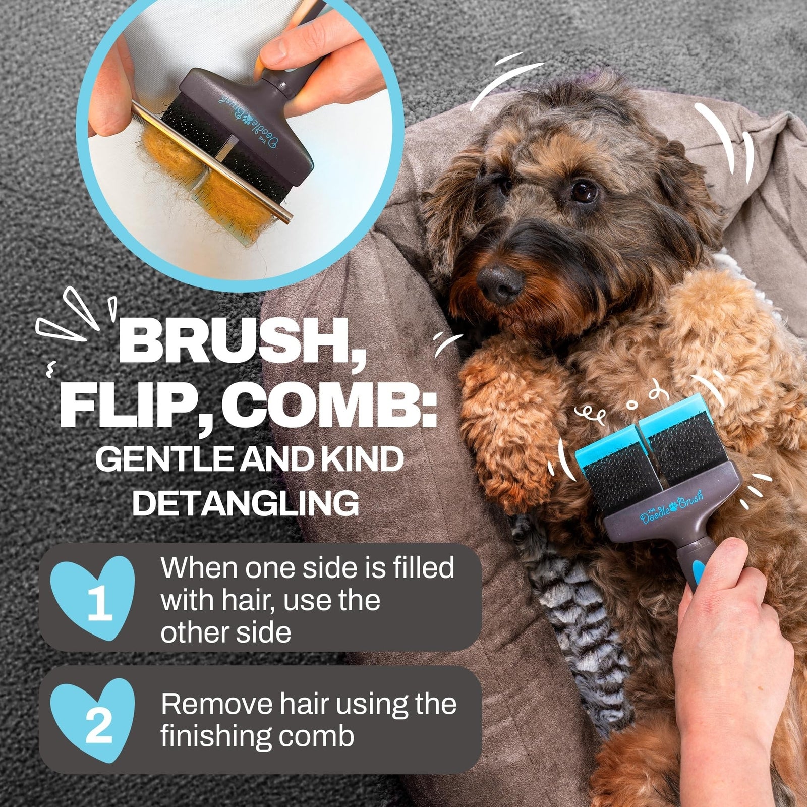Doodle Brush for Dogs - Doodle Dog Brush - Goldendoodle Brushes for Grooming,...