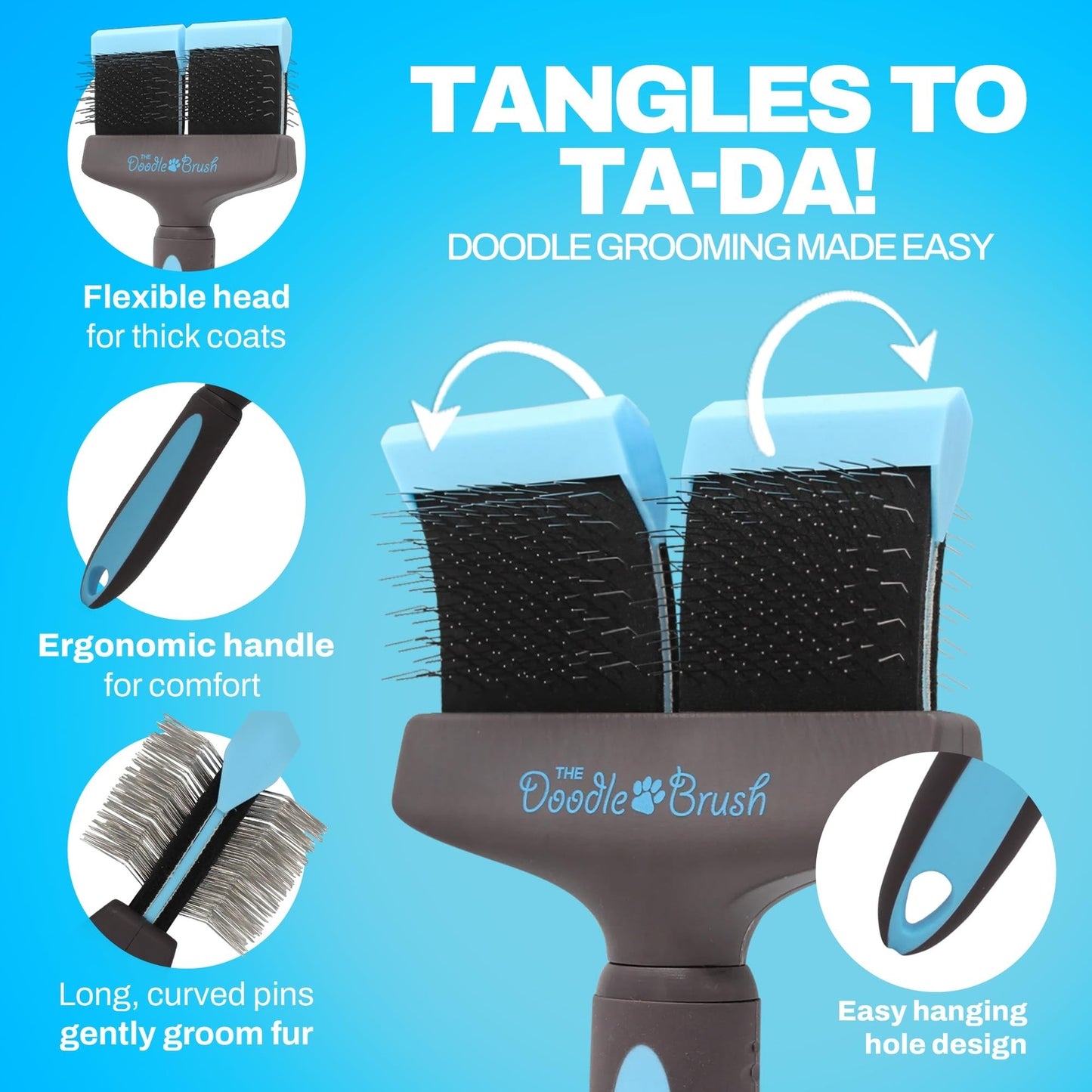 Doodle Brush for Dogs - Doodle Dog Brush - Goldendoodle Brushes for Grooming,...
