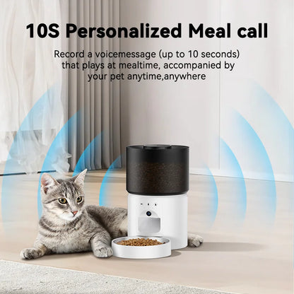 Automatic Dog Feeder with Camera Video Pet Food Dispenser Smart APP Remote Control Auto Feeder for Kitten Cat Accessories