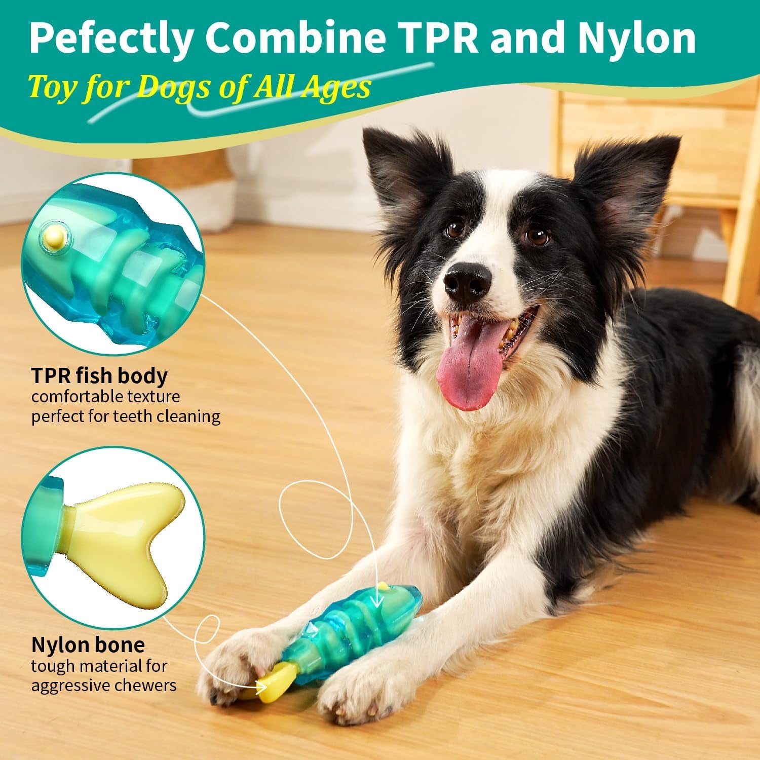 Dog Chew Toys for Aggressive Chewers, Tough Dog Toy for Medium and Large Breeds, Indestructible Dog Toys, Durable Dog Toy, Bone Nylon Toy