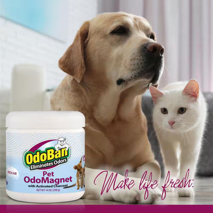 14 Oz. Odomagnet Odor Absorber with Activated Charcoal, Pet Odor Eliminator for Home, Bathroom, Kitchen, Fresh Air Scent