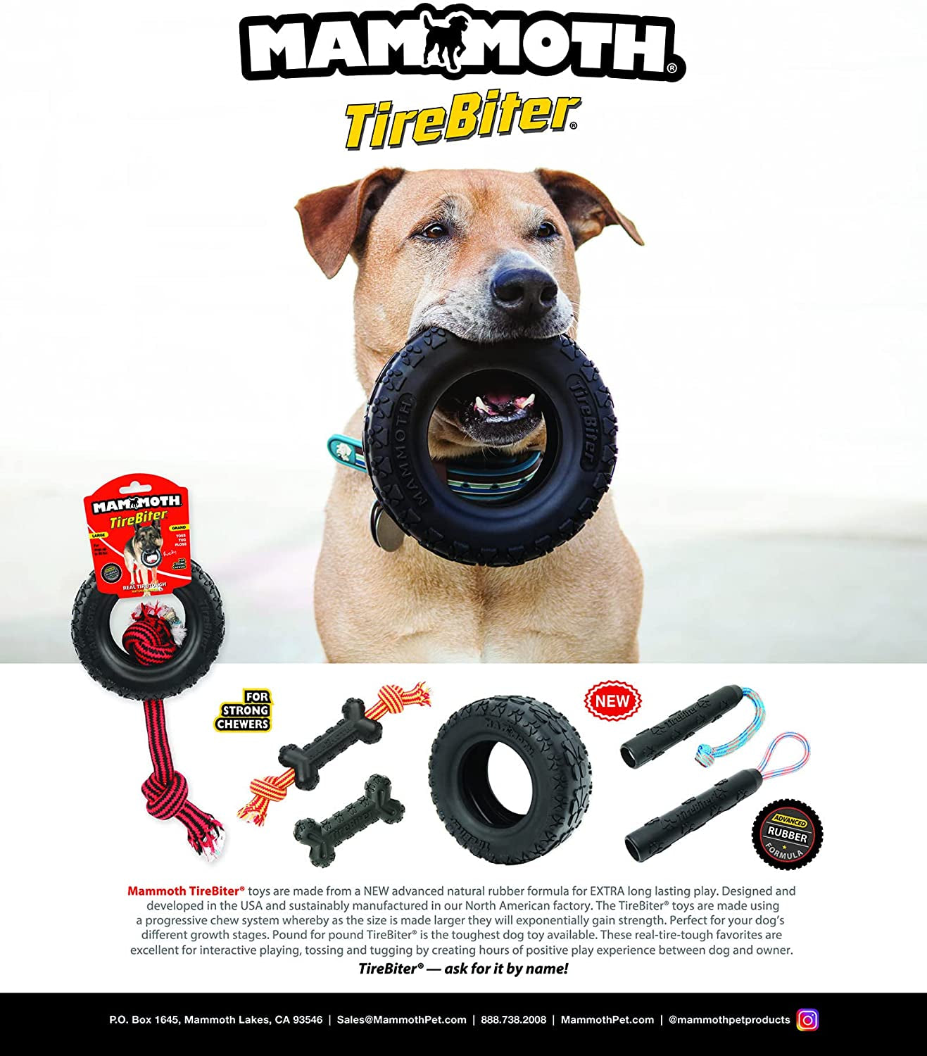 43735018: Tirebiter II with Rope Dog Toy, XL