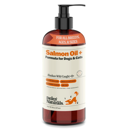 Alaskan Wild Caught Salmon Oil for Dogs & Cats plus Formula