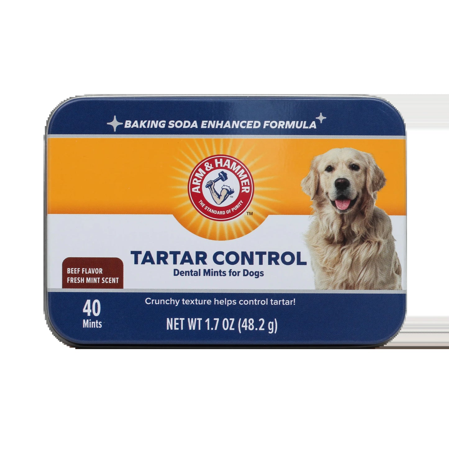 Arm & Hammer Tartar Control Dental Mints for Dogs Beef Flavor 40 Count