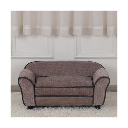 Pet Sofa/Dog Bed with Luxury Striped Fleece Pet Bed Animal Sleeping Bed Small...