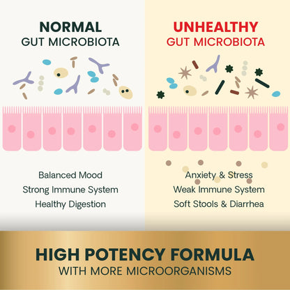 Gut Health Extra Strength Probiotic Capsules for Dog & Cat, Unflavored 120 Count Bottle