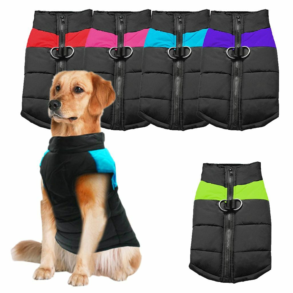 Pet Dog Vest Jacket Warm Waterproof Clothes Winter Padded Coat Small/Large US