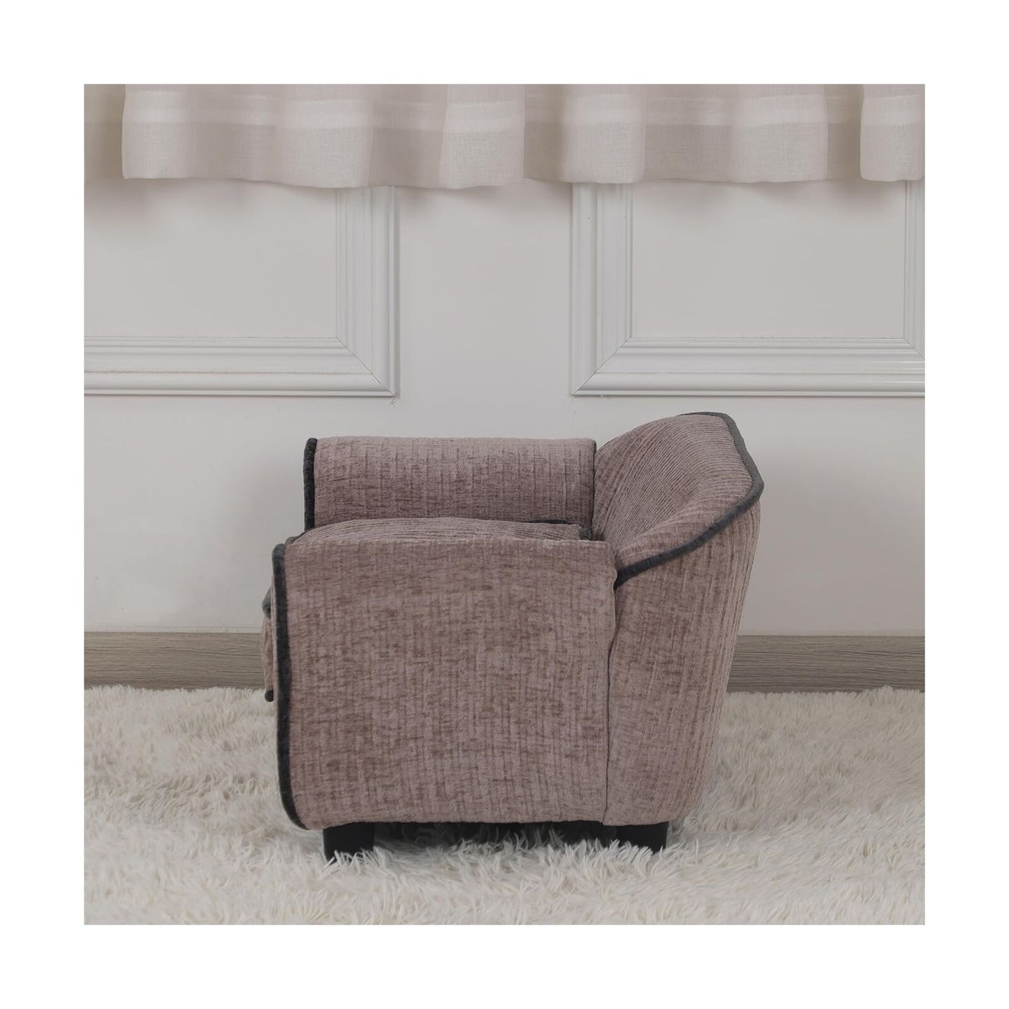 Pet Sofa/Dog Bed with Luxury Striped Fleece Pet Bed Animal Sleeping Bed Small...