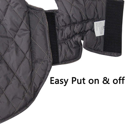 Reversible Dog Coats for Small Dogs Waterproof Warm Dog Jacket for Cold Winter,Grey M