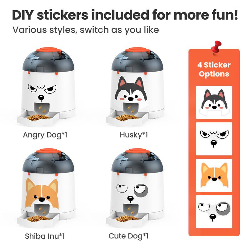 Potaroma Dog Puzzle Feeder Toy, Interactive IQ Training, Electronic Dog Toys, Automatic Rechargeable Treat Dispenser, Push Remote for Dog Food Dispensing for All Breeds of Dogs, 280Ml Capacity
