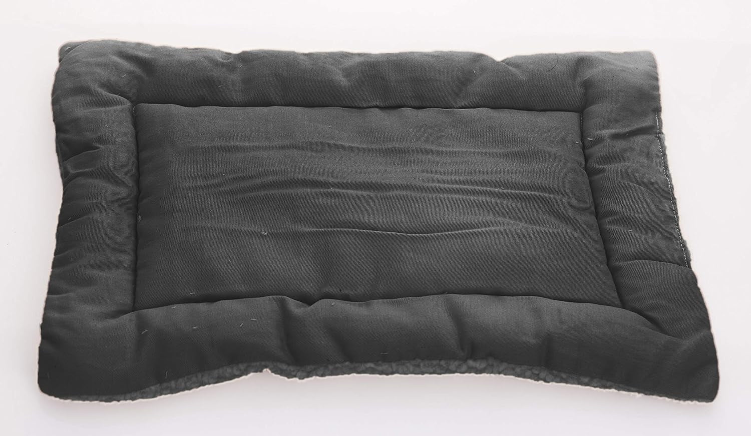 Crate Pad Comfy Cushion Ultra Soft Breathable Puppy Bed Crate Mat - Safe Bed for Dogs, Cats - Lightweight Nap Pad for Dog Kennels and Pet Carriers - 22" Length - Grey