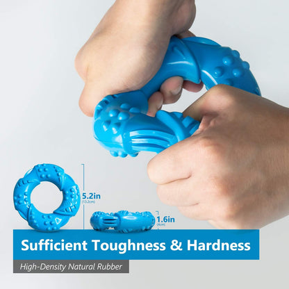 Dog Chew Toys for Aggressive Chewers: Ultra-Tough Natural Rubber Puppy Chew Toy Nearly Indestructible Dog Toys for Large and Medium Breed