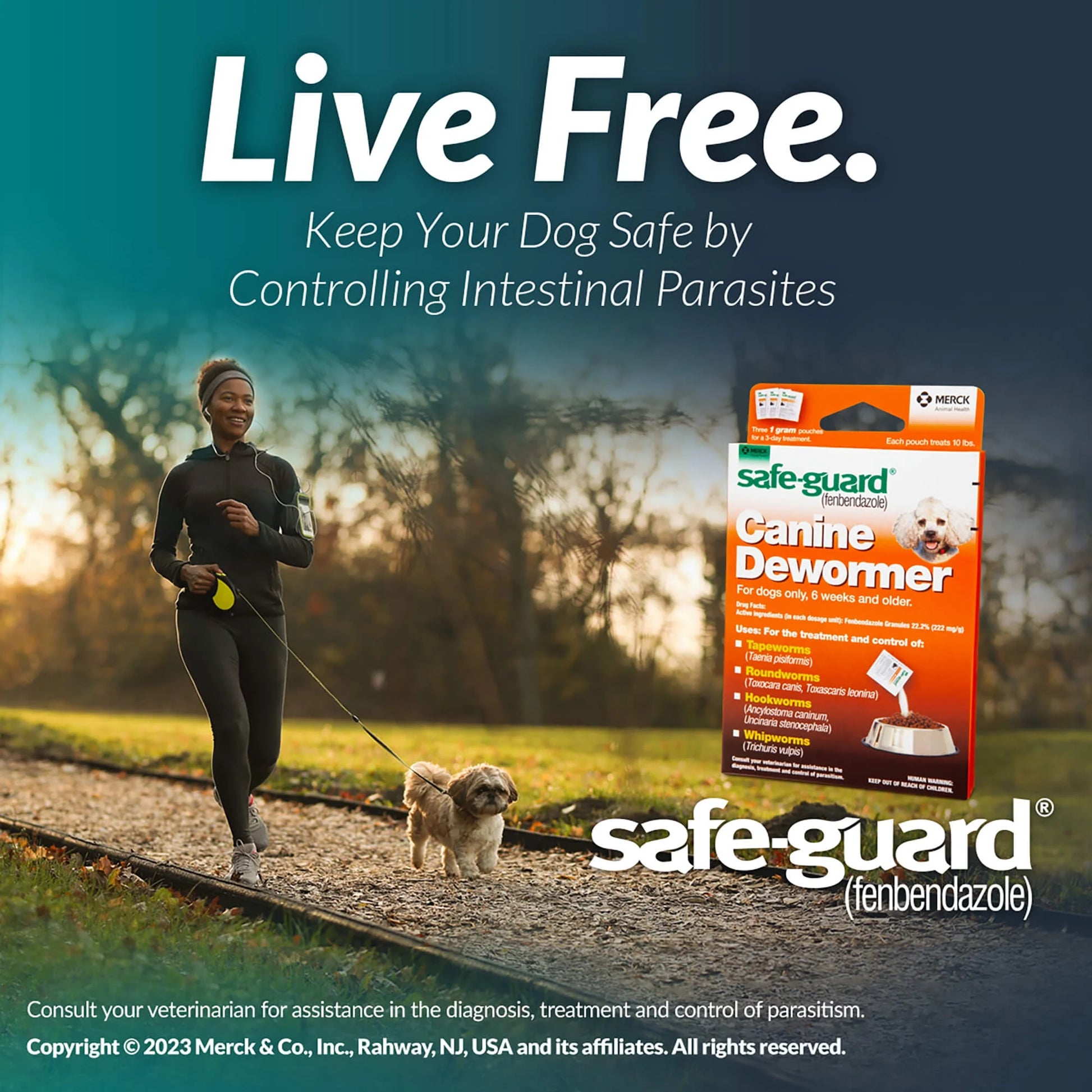 Safe-Guard Panacur Wormer (Fenbendazole) K9 Dogs 10 Lbs. 1Gm