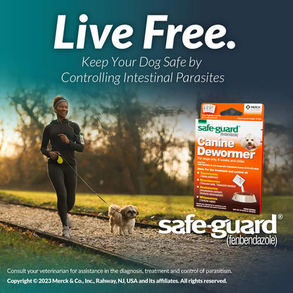 Safe-Guard Panacur Wormer (Fenbendazole) K9 Dogs 10 Lbs. 1Gm