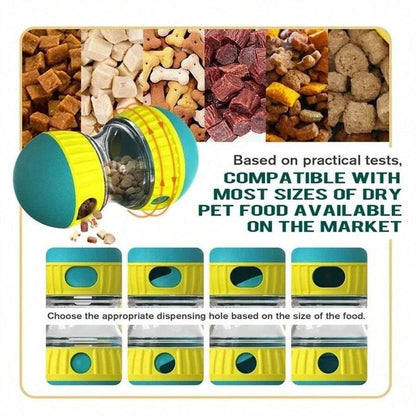 Interactive Dog Treat Ball, Slow Feeder Dog Treat Dispenser, Pet Treat Dispenser, Indoor and Outdoor Fun Feeding Toy for Dogs and Cats, Dog Toys
