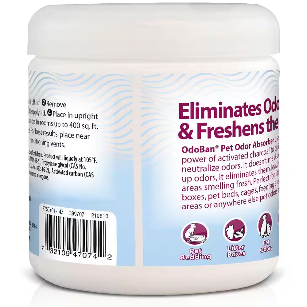 14 Oz. Odomagnet Odor Absorber with Activated Charcoal, Pet Odor Eliminator for Home, Bathroom, Kitchen, Fresh Air Scent