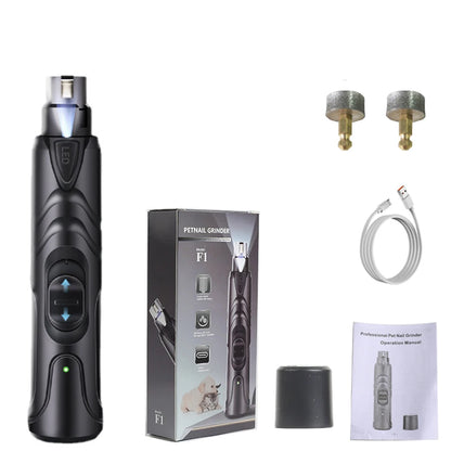 Rechargeable USB Charging Pet Dog Nail Grinders Electric Cat Paws Nail Grooming Trimmer Tools
