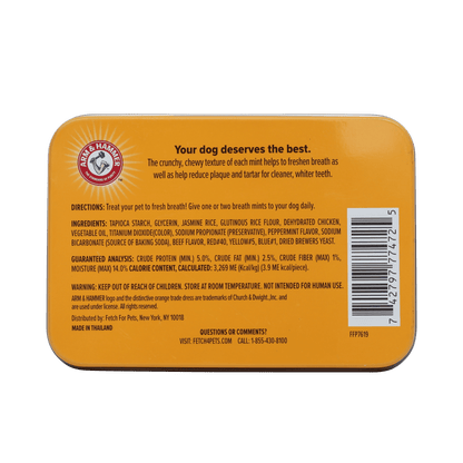 Arm & Hammer Tartar Control Dental Mints for Dogs Beef Flavor 40 Count