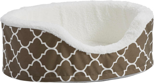 Orthoperdic Egg-Crate Nesting Pet Bed W/ Teflon Fabric Protector, Small Brown