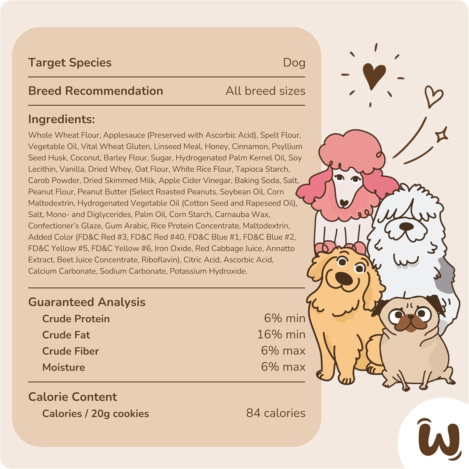 Wufers Dog Birthday Cookie Box - Dog Cookies, Human Grade Ingredients, Cute Hand Decorated and Gentle for Tummies of All Breed Sizes - 9 Cookies, Birthday Girl