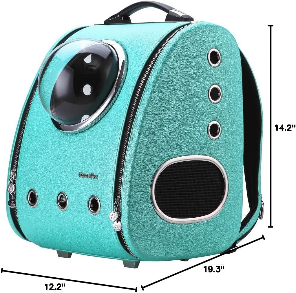 C0103 Innovative Fashion Bubble Pet Travel Carrier Backpack for Cats Dogs Puppy, Blue