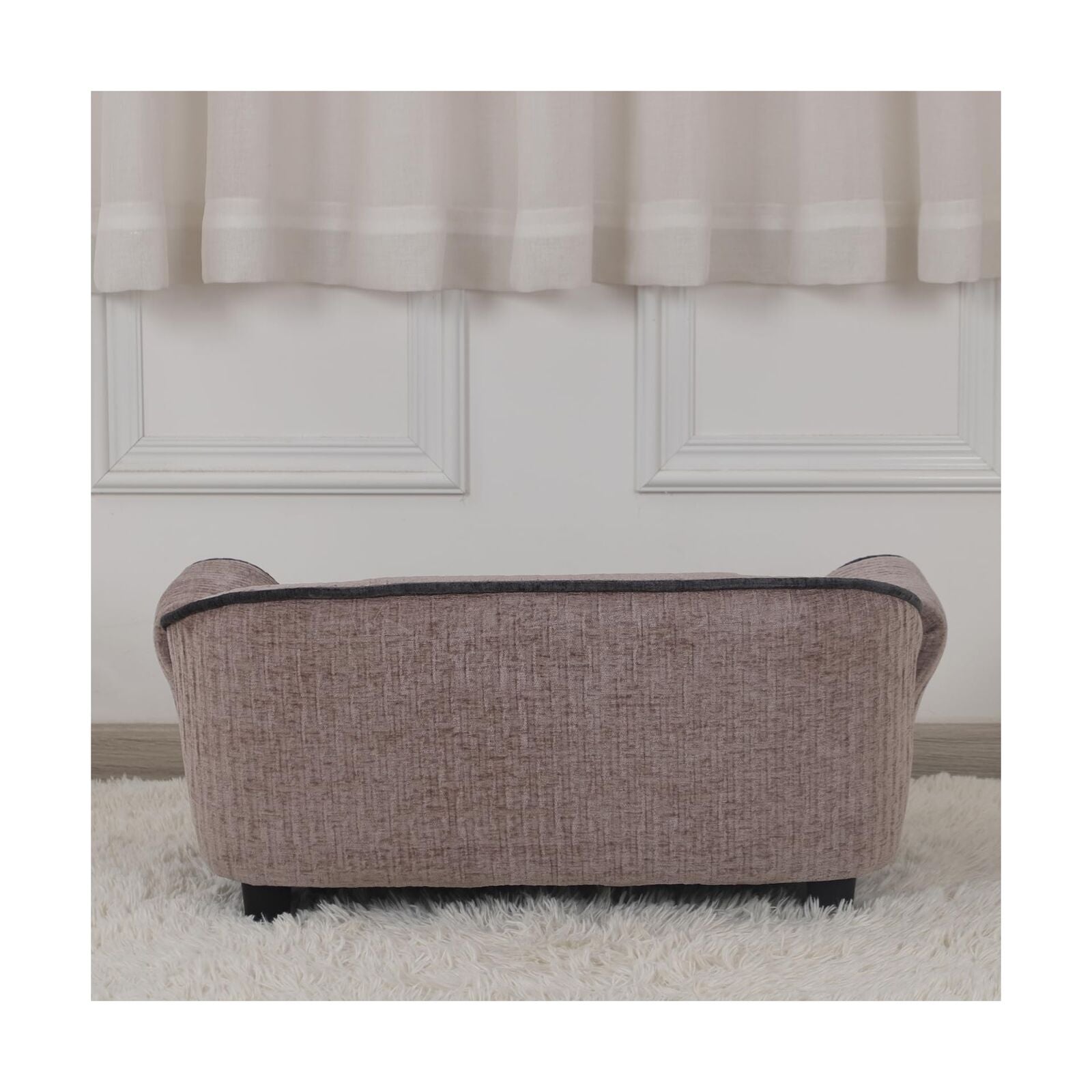 Pet Sofa/Dog Bed with Luxury Striped Fleece Pet Bed Animal Sleeping Bed Small...