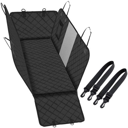Dog Car Seat Covers with Mesh Window, Waterproof Dog Cover Back Seat, Scratchproof Dog Car Hammock Dogs Protection Cover for Cars Suvs & Trucks