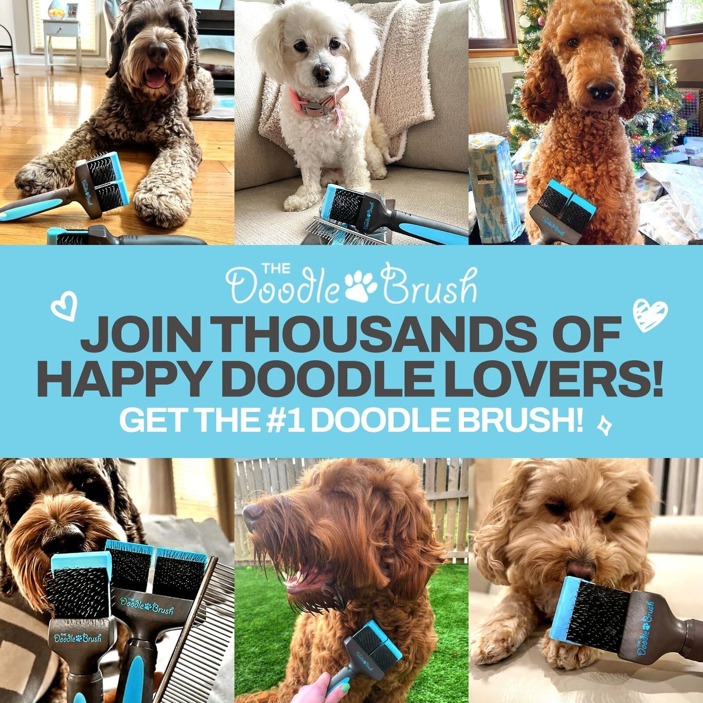 Doodle Brush for Dogs - Doodle Dog Brush - Goldendoodle Brushes for Grooming,...