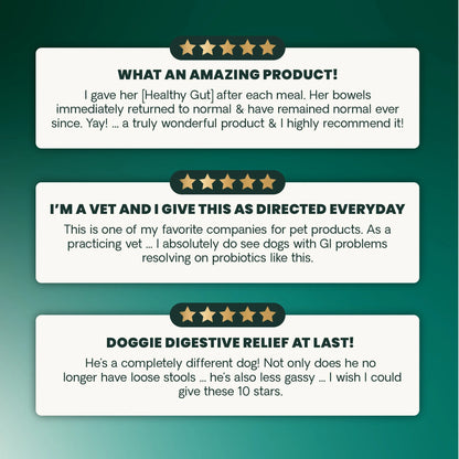 Gut Health Extra Strength Probiotic Capsules for Dog & Cat, Unflavored 120 Count Bottle