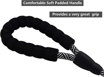 Heavy Duty 10 FT Dog Leash with Comfortable Padded Handle - Reflective, Medium & Large Dogs, Black