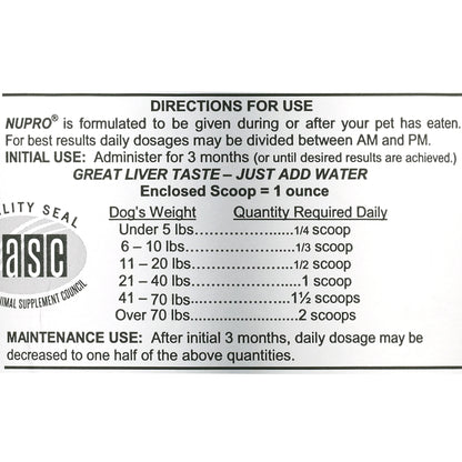 Nupro Joint Immunity Support Dog Health Supplement 5 Lbs.