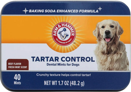 Arm & Hammer Tartar Control Dental Mints for Dogs Beef Flavor 40 Count