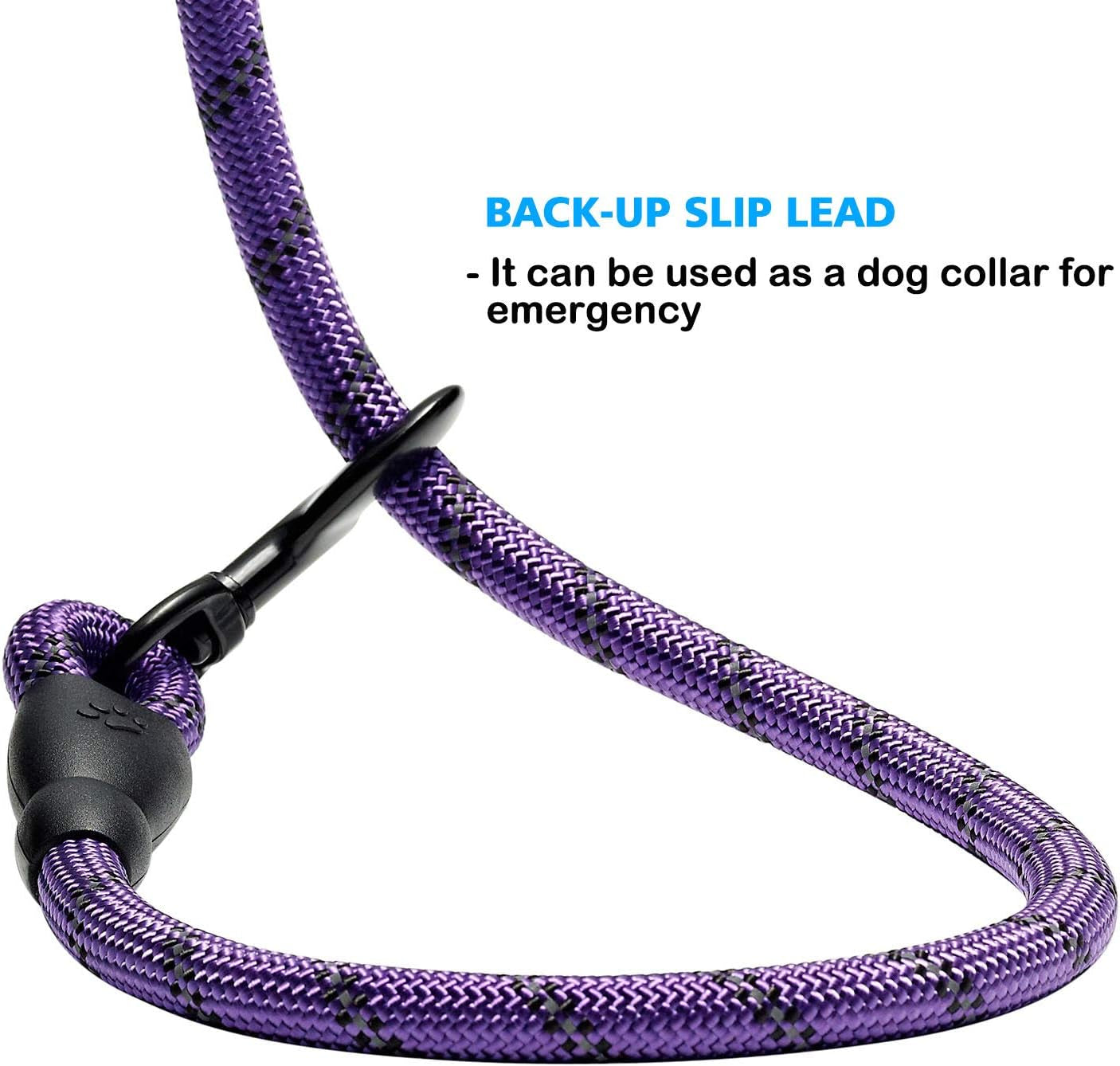 2 Pack 5 FT Heavy Duty Dog Leash with Comfortable Padded Handle Reflective Dog Leashes for Medium Large Dogs (S)