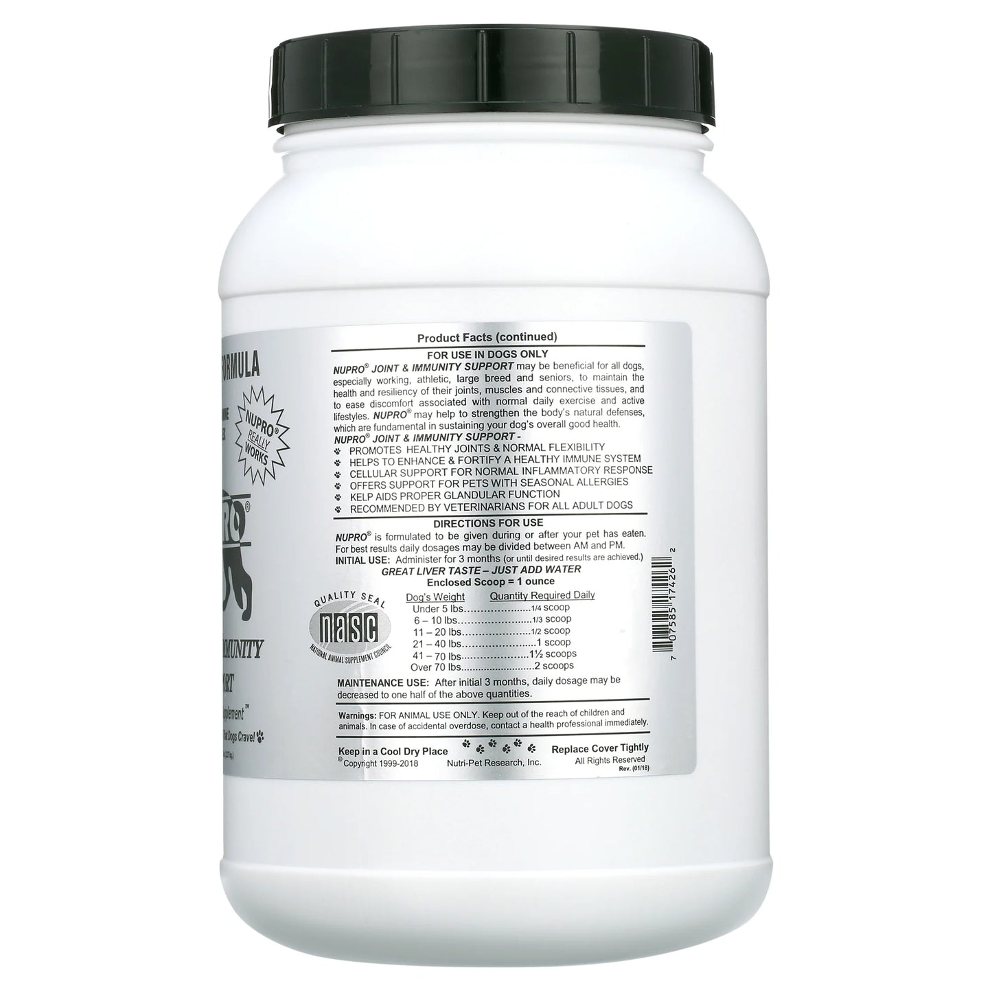 Nupro Joint Immunity Support Dog Health Supplement 5 Lbs.