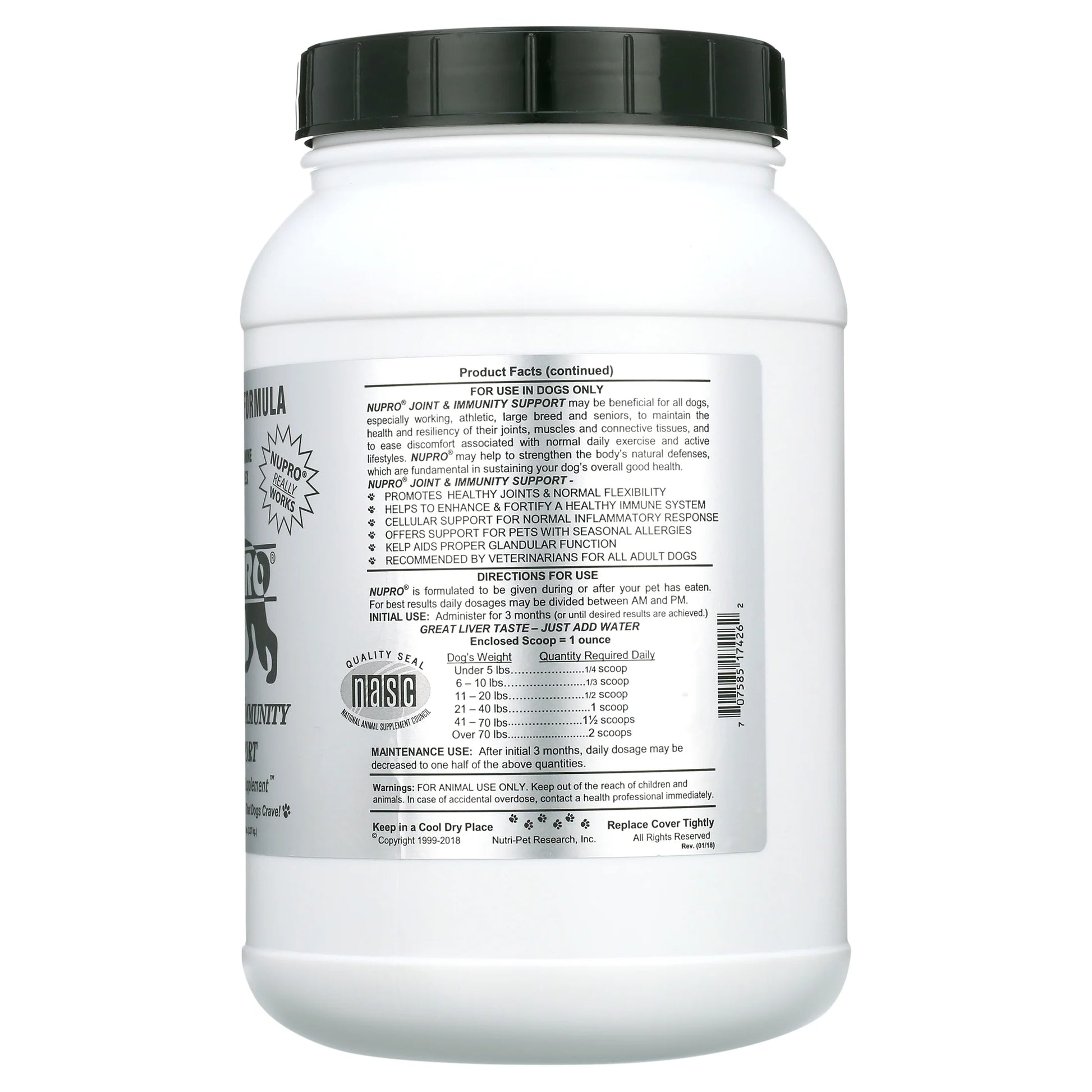 Nupro Joint Immunity Support Dog Health Supplement 5 Lbs.