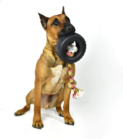 43735018: Tirebiter II with Rope Dog Toy, XL