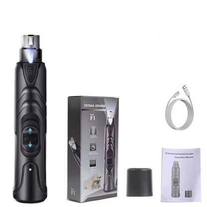 Rechargeable USB Charging Pet Dog Nail Grinders Electric Cat Paws Nail Grooming Trimmer Tools