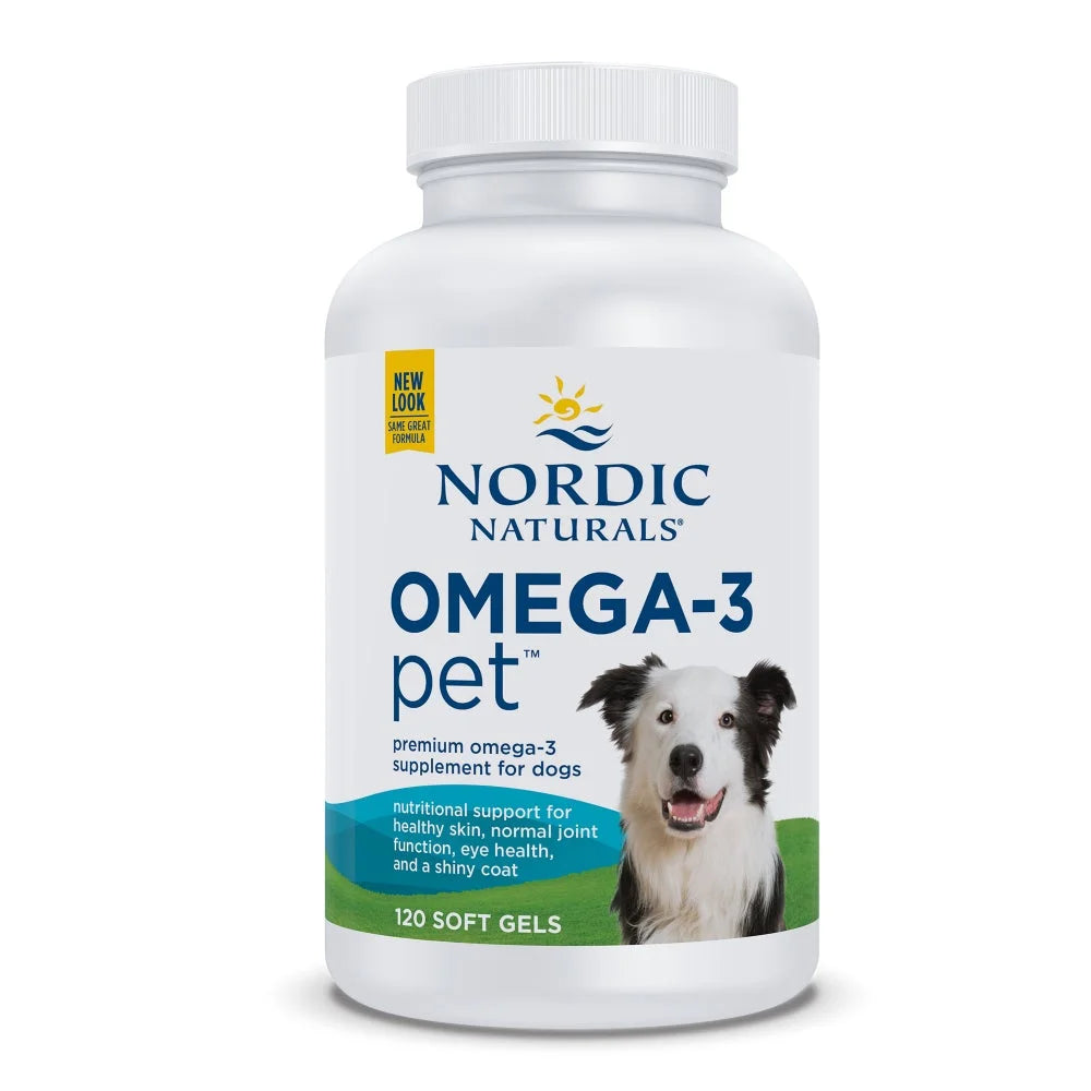 Omega-3 Pet, Soft Gels for Dogs, Fish Oil, 120 Ct