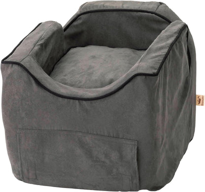 Luxury Lookout Pet Car Seat, Small Luxury II, Anthracite with Black