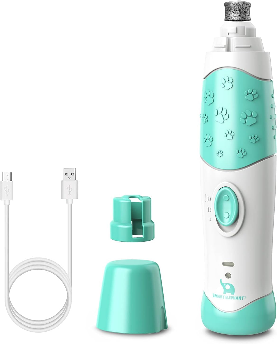 Dog Nail Grinder with LED Lighting & Super Quiet Run,2-Speed Pet Nail Grinder with 2000Mah Li Battery for Small Medium and Large Dogs & Cats,Painless Paws Grooming & Smoothing